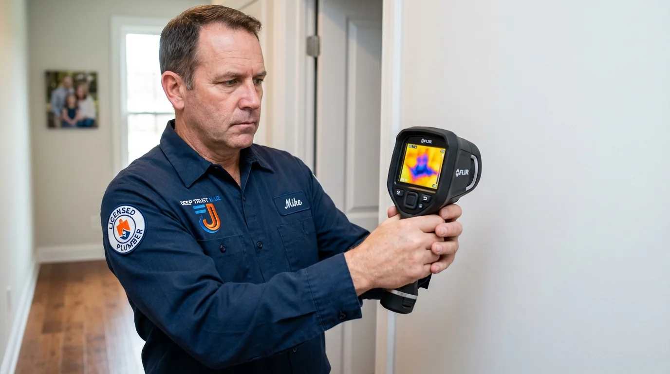 Thermal imaging leak detection by Johns Plumbing LLC in Downingtown